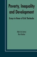 Poverty, inequality and development : essays in honor of Erik Thorbecke /