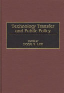 Technology transfer and public policy /
