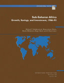 Sub-Saharan Africa : growth, savings, and investment, 1986-93 /
