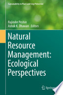 Natural Resource Management: Ecological Perspectives /