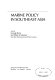 Marine policy in Southeast Asia /