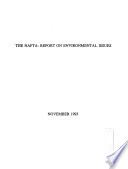 The NAFTA, report on environmental issues.