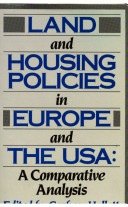 Land and housing policies in Europe and the USA : a comparative analysis /