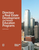 Directory of real estate development and related education programs.