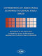 Contributions of agricultural economics to critical policy issues : proceedings of the twenty-sixth conference of the International Association of Agricultural Economists, held at Gold Coast, Australia, 12-18 August, 2006 /