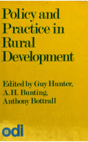 Policy and practice in rural development : proceedings of the second International Seminar on Change in Agriculture, Reading, 9-19 September 1974 /
