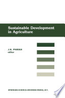 Sustainable development in agriculture /