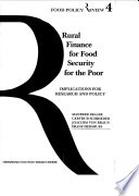 Rural finance for food security for the poor : implications for research and policy /