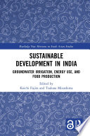 Sustainable development in India : groundwater irrigation, energy use, and food production /