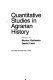 Quantitative studies in agrarian history /