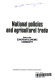 National policies and agricultural trade : study on the European Economic Community.