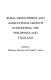 Rural development and agricultural growth in Indonesia, the Philippines and Thailand /