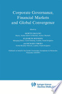 Corporate governance, financial markets and global convergence /