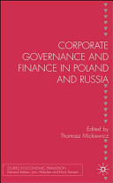 Corporate governance and finance in Poland and Russia /