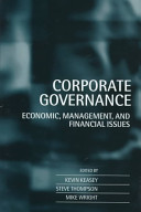 Corporate governance : economic and financial issues /