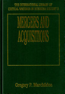 Mergers and acquisitions /