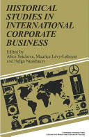 Historical studies in international corporate business /
