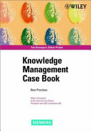 Knowledge management case book : Siemens best practises /