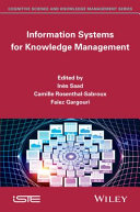 Information systems for knowledge management /
