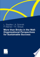 More than bricks in the wall : organizational perspectives for sustainable success, a tribute to Prof. Dr. Gilbert Probst /