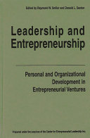 Leadership and entrepreneurship : personal and organizational development in entrepreneurial ventures /