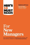 HBR's 10 must reads for new managers.