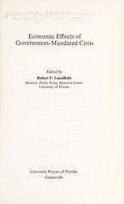 Economic effects of government-mandated costs /