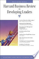 Harvard business review on developing leaders.