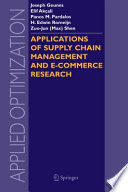 Applications of supply chain management and e-commerce research /