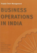 Supply chain management : business operations in India /