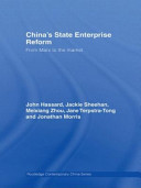 China's state enterprise reform : from Marx to the market /