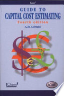 Guide to capital cost estimating /