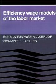 Efficiency wage models of the labor market /