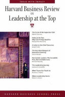 Harvard business review on leadership at the top.