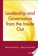 Leadership and governance from the inside out /