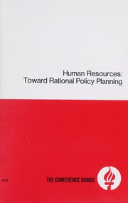 Human resources : toward rational policy planning /