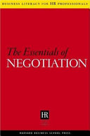 The essentials of negotiation.