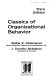 Classics of organizational behavior /