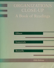 Organizations close-up : a book of readings /