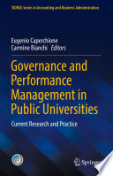 Governance and Performance Management in Public Universities : Current Research and Practice /