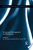 Turnaround management and bankruptcy /