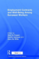 Employment contracts and well-being among European workers /