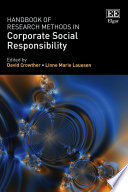 Handbook of research methods in corporate social responsibility /