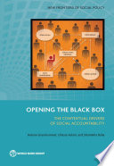 Opening the black box : the contextual drivers of social accountability /
