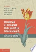 Handbook of financial data and risk information.