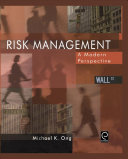 Risk management : a modern perspective /