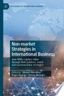 Non-market Strategies in International Business  : How MNEs capture value through their political, social and environmental strategies /