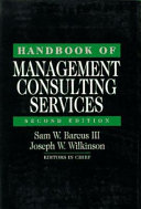 Handbook of management consulting services /