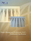 Project Management Professional (PMP) examination specification.