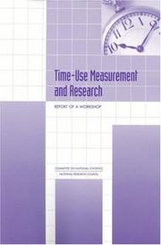 Time-use measurement and research : report of a workshop /